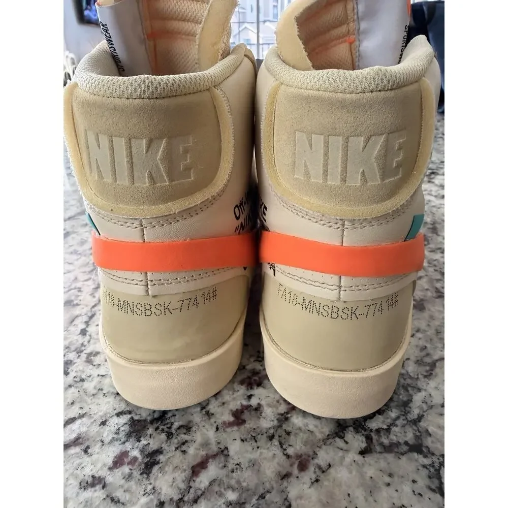 Nike Blazer Mid Off-White All Hallow's Eve AA3832-700 Size 14M